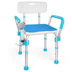 Shower Chair with Arms and Back Padded Shower Seat