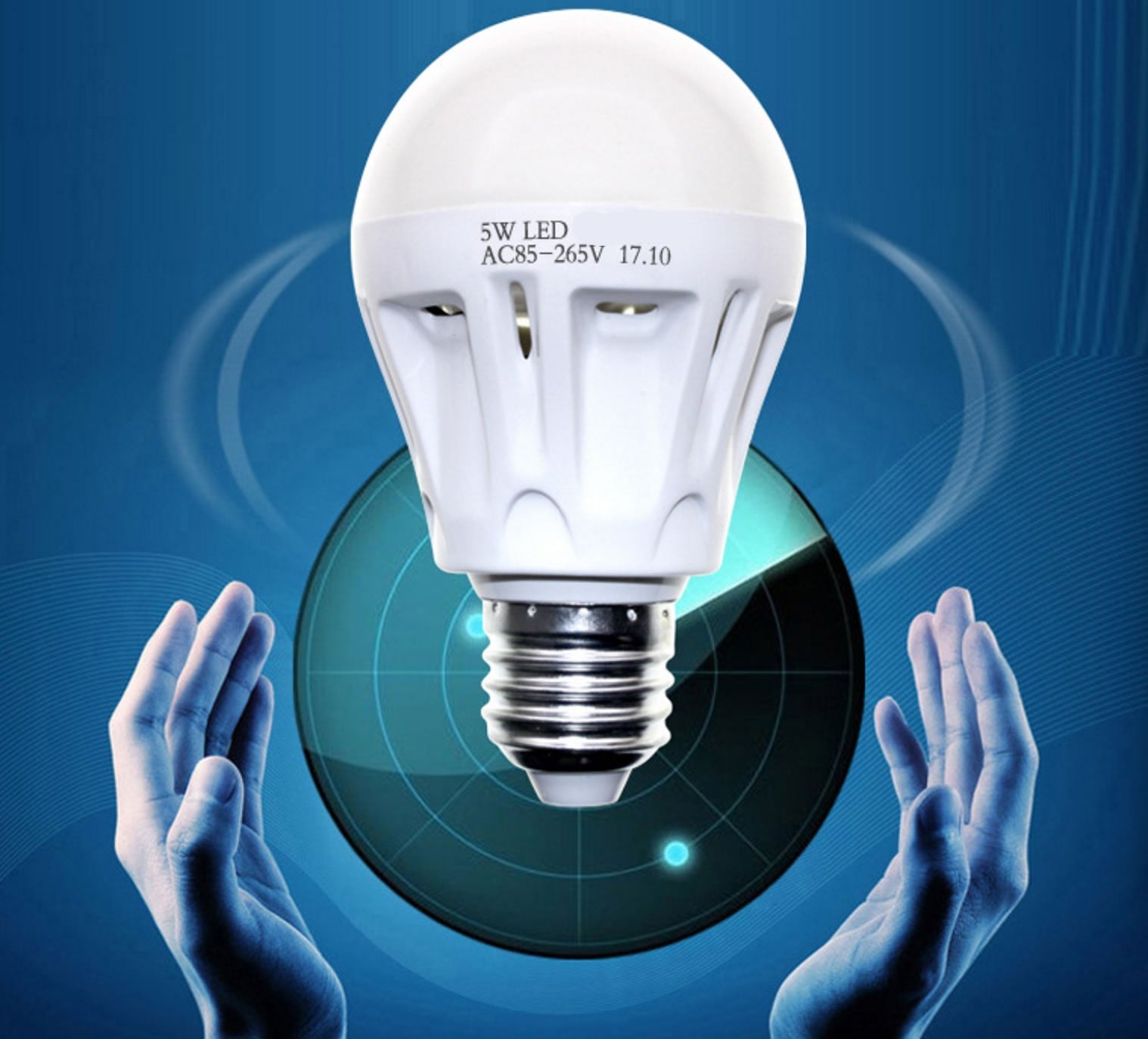 MOTION SENSOR LED LIGHT 180 Deg 5w/50 Watts