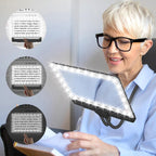 Large Hands Free Magnifying Glass with Light and Stand for Reading
